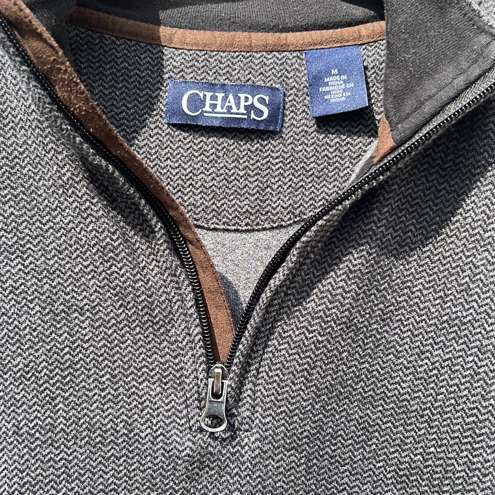 Men’s Chaps Dark Gray Pullover - image 4